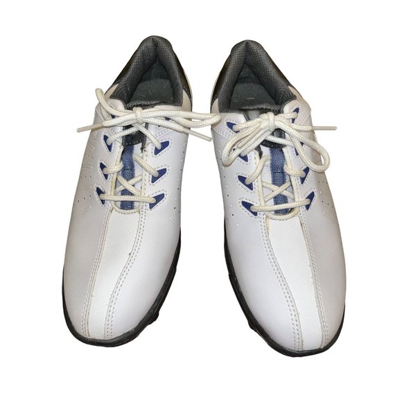 FootJoy Other - Footjoy Size 5M Junior GJ White w/Black Soles Golf Shoes 45036